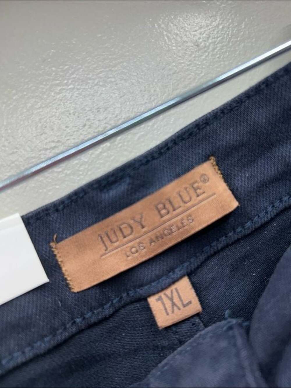 Judy Blue Dark Navy Rolled Hem Jean Shorts - Picture 5 of 12